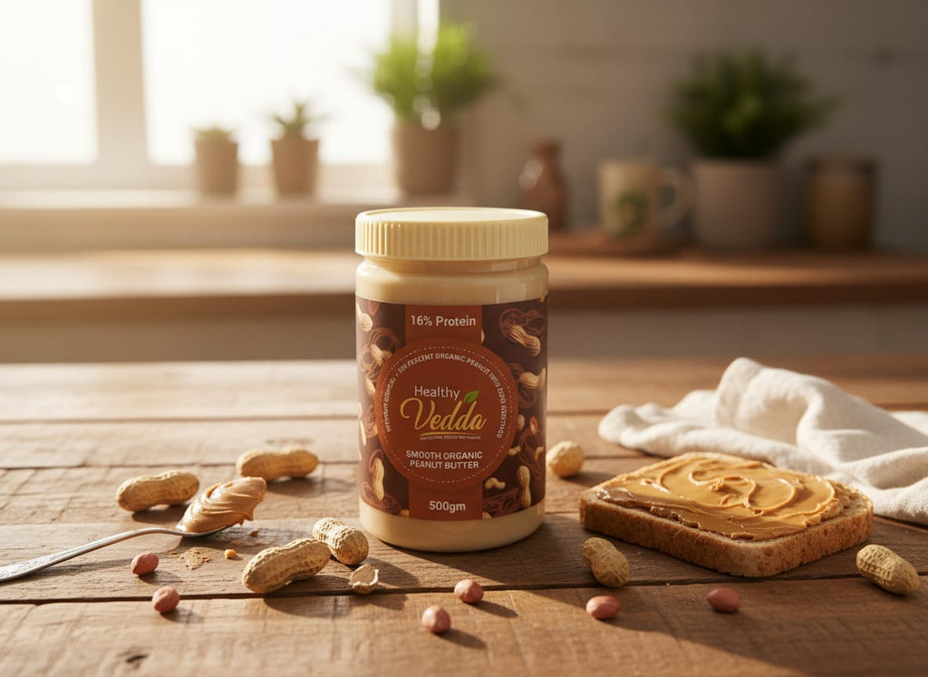 100% Smooth Organic Peanut Butter 500gm Pack Of 1