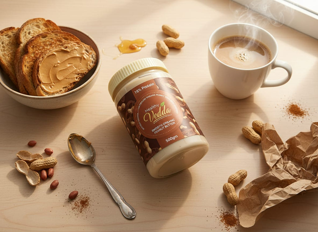 100% Smooth Organic Peanut Butter 500gm Pack Of 1